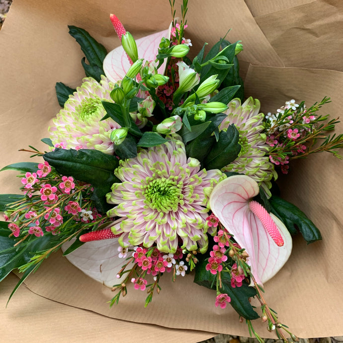 30/10/20 Soft pink and greens